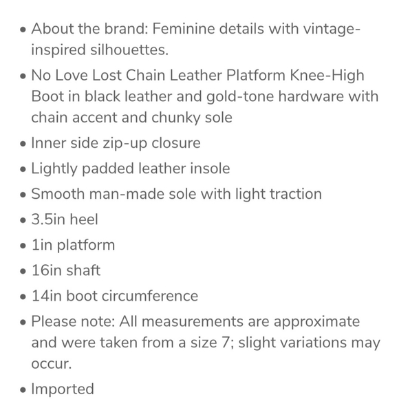 Seychelles No Love Lost Chain Leather Boot - Picture 7 of 7